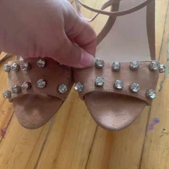 Loeffler Randall Suede Block Heel Sandals - Picture 4 of 7